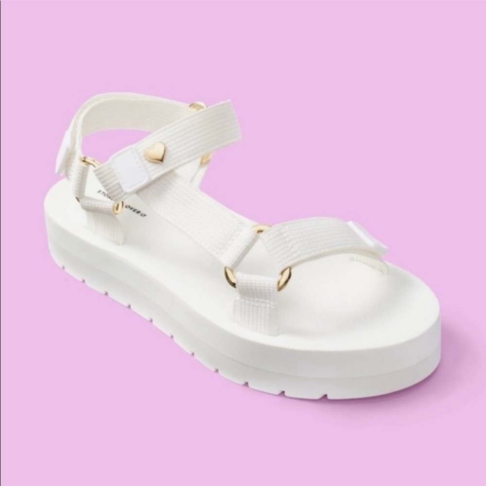 Stoney Clover Lane for Target White Sandals Size 11 NWT